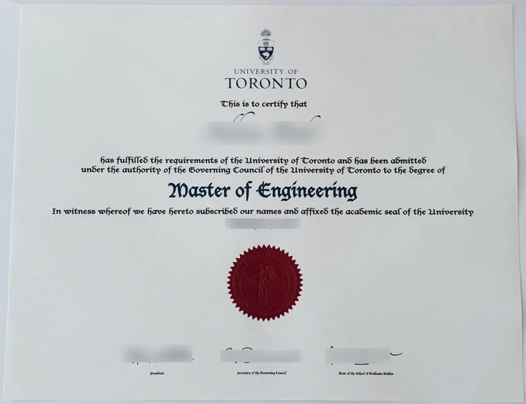 多伦多大学毕业证