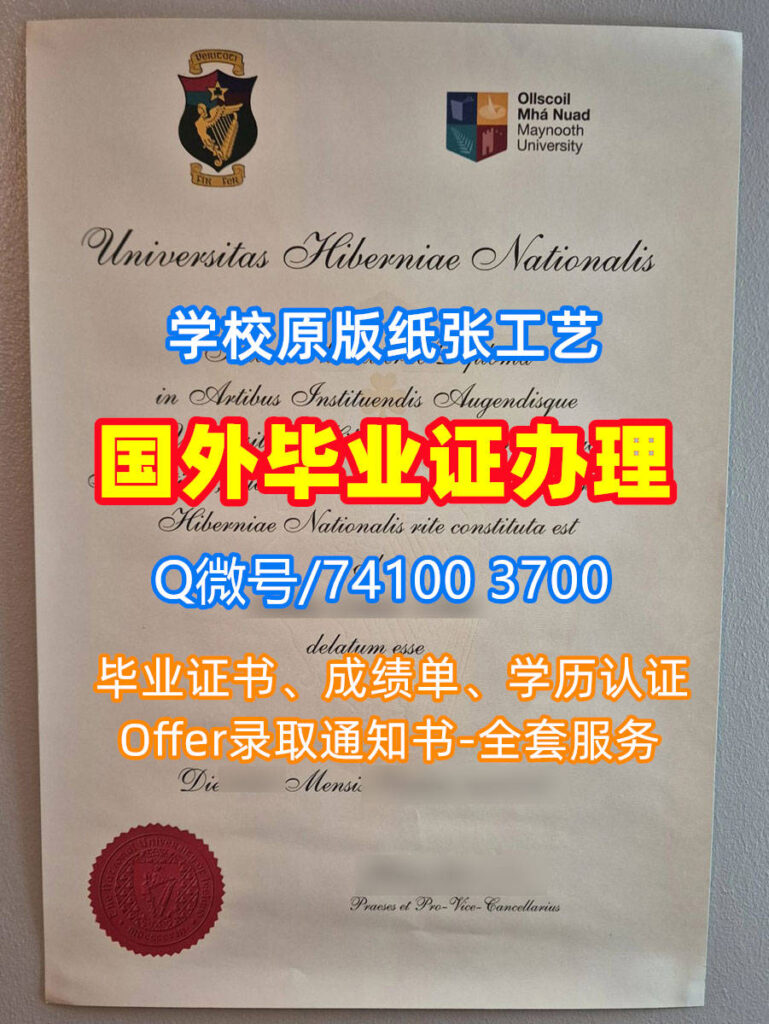 国立梅努斯大学毕业证书, National University Maynooth Diploma, NUIM Degree Certificate