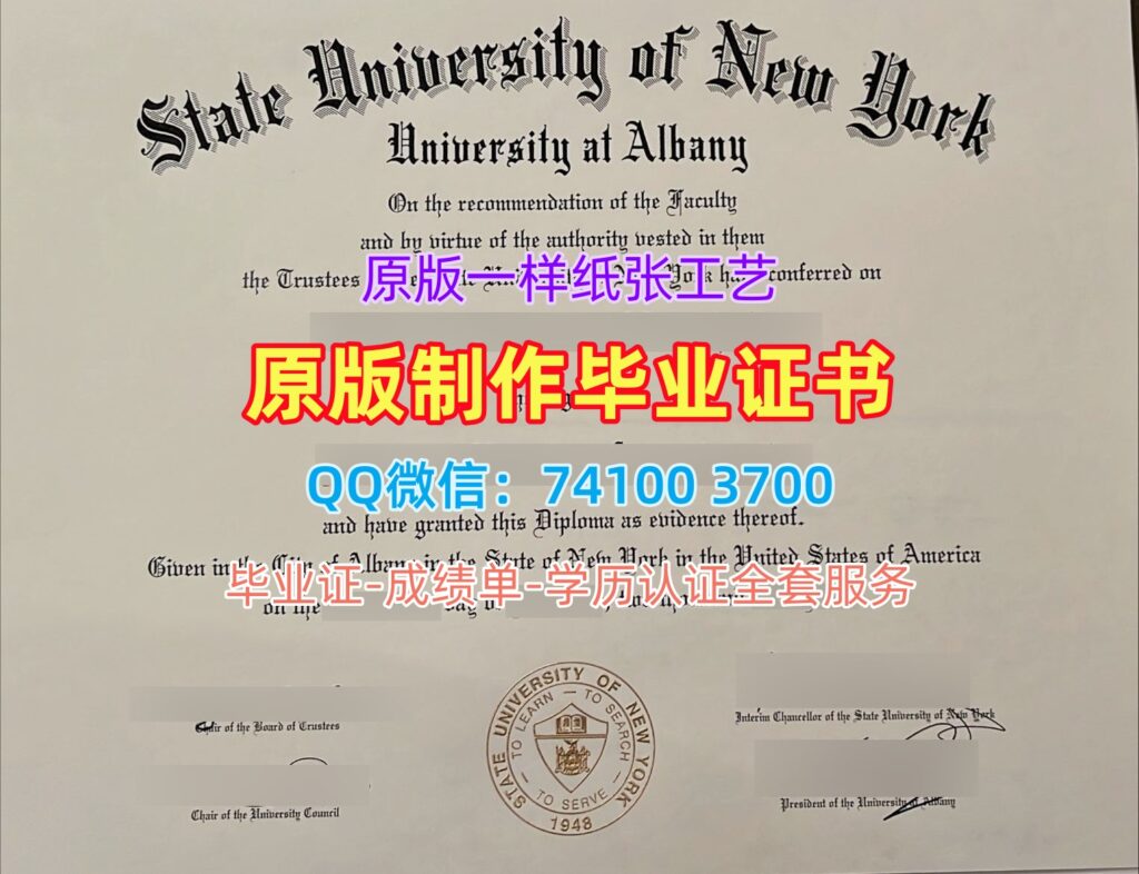纽约州立大学奥尔巴尼分校毕业证, University at Albany Diploma